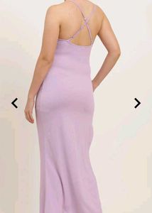 Lilac Bodycon Midi Dress