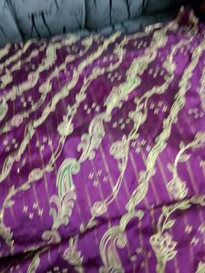 Vintage Saree Heavy Rani Color