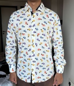 Daniel Bessi Milano Slim Fit Printer Casual Shirt