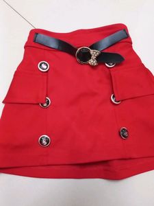 Polka Dot Top And Red Skirt .it&#39;s A New Product. Size 1 Year Baby Girl
