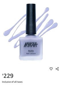 Combo Of Nykaa Matte Nail Lacquer