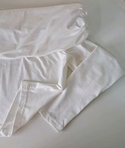 White Over Fold Off Shoulder Top