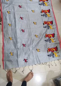 Figure Print Handloom Saree