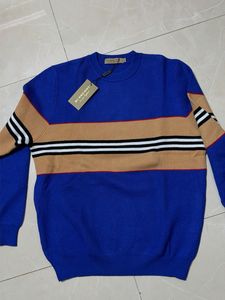 Burberry Blue Knit Sweater