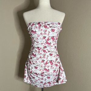 Floral Tube Mini Dress