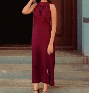 Wine Red Dress