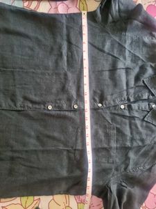 Light Black Linen Shirt