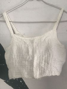 White Cotton Bralette