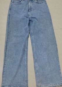 Sky Blue Jeans And Cargo Shorts For Women