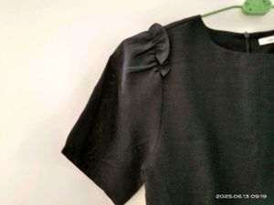 Navy Blue Ruffle Mini Dress