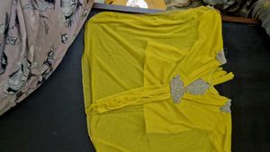 Yellow Kaftan Topnfor Baby Girl