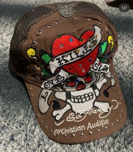 Ed Hardy Skull & Heart Trucker Hat