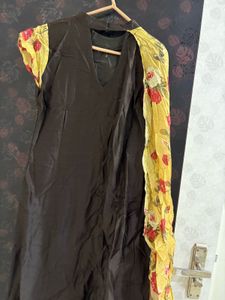 Embroidered Floral Accent Dress