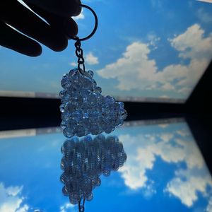 Heart Beaded Keychain