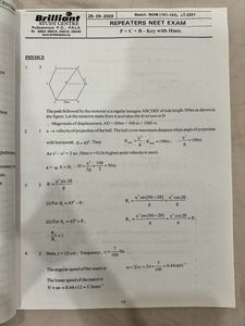 NEET/ENGG OMR And PHY CHEM BIO PRACTICE QSTNS