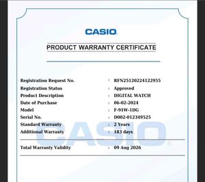 CASIO F-91W ORIGINAL WATCH