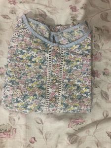 Floral Print Anarkali Kurti:)