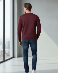 Maroon Octave Jeans Sweatshirt