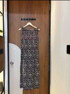 Patterned Sleeveless Dress
