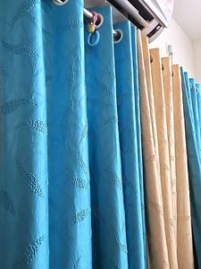 Beautiful Double Embolished Curtains - Set of 3