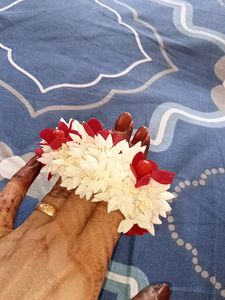 Premium Artificial Mogra Gajra For Bun With Rubber