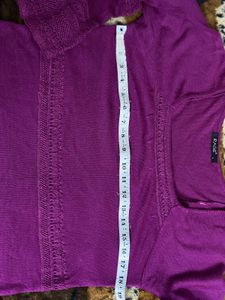 Stylish Purple Knit Top