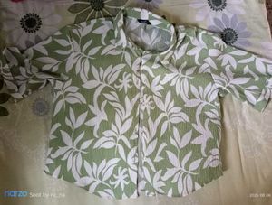 Green Floral Print Shirt