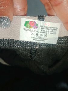 Fruit of the Loom Men's Black Thermal Underwear