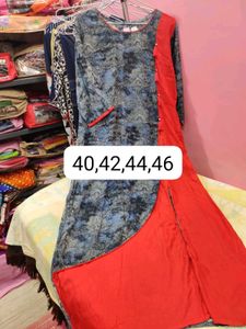 Smart Front N Side Slit Long Kurti