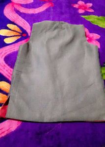 Pink &amp; Gray  Accent Nehru Vest