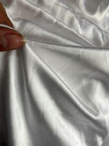 Pure Uncoloured Satin Material