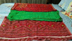 Fix Rate 3 Light Weight Bandhani Sari
