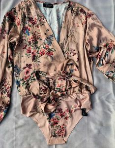Floral Print Bodysuit Top