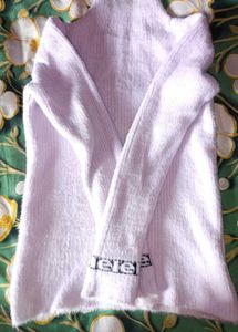 Lavender Knit Pullover Sweater