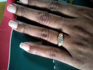 Panchaloham White Stone Finger Ring