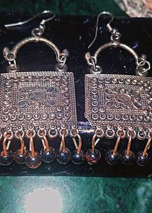 Oxidised Earring