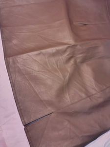 Brown Leather Skirt