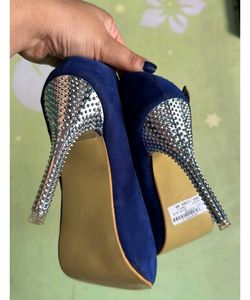 Blue Pencil Heels