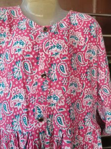 Pink Paisley Print Dress