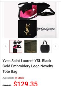 Yves Saint Laurent Tote Bag