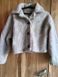 Cozy Beige Teddy Jacket