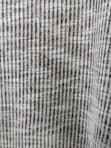 Knitted Sea Blue And Grey 3/4th Sleeve Top