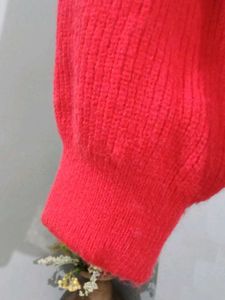 Red Cropped Sweater