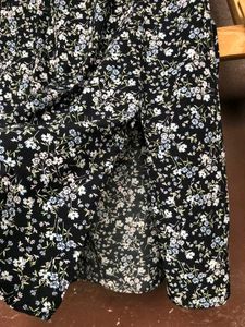 Printed Front Slit Camisole Dress.