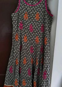 melange anarkali kurta