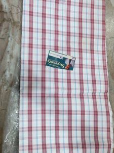 Red Checked Unstitched Shirt