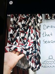 Patterned Wrap Dress