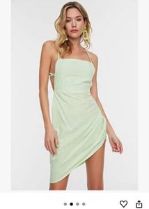 Sea Blue Backless Dress