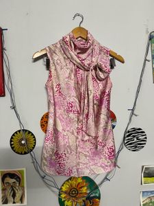 Elegant Pink Print Top💕