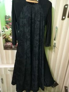 Black Strecheble Abaya